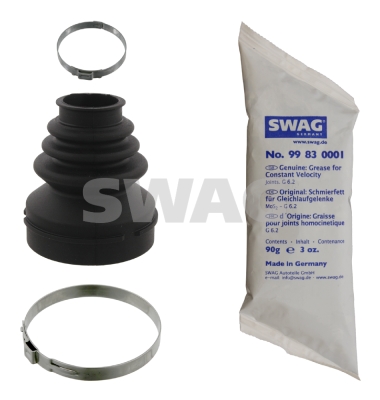 SWAG 64 93 1056 Féltengely gumiharang készlet, porvédő készlet